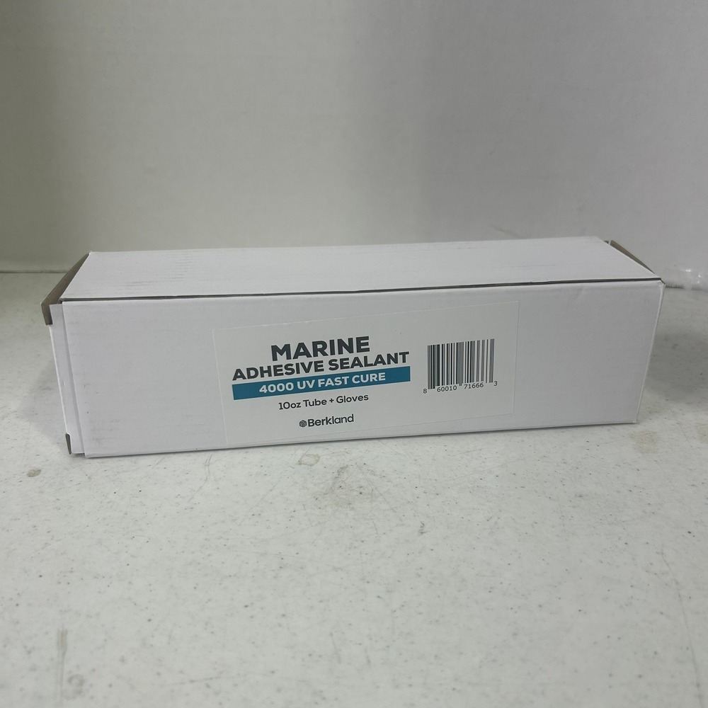 Berkland Marine Adhesive Sealant 4000 UV Fast Cure 10oz White 860010716663
